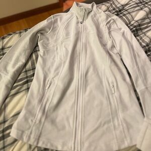 White lulu zip up jacket